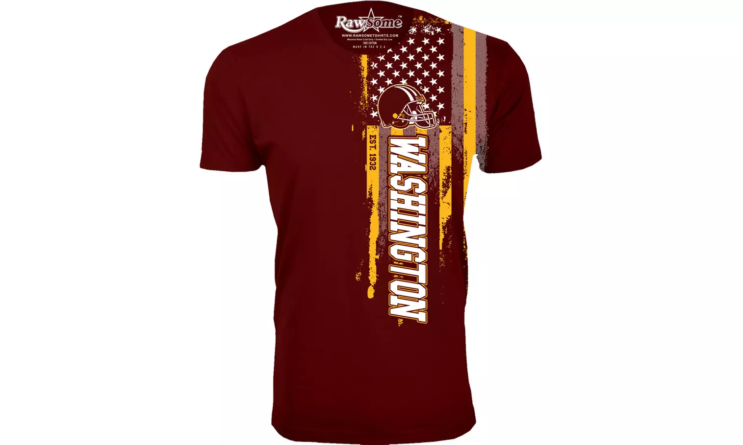 Men Football USA Flag T-Shirt (M-3XL)