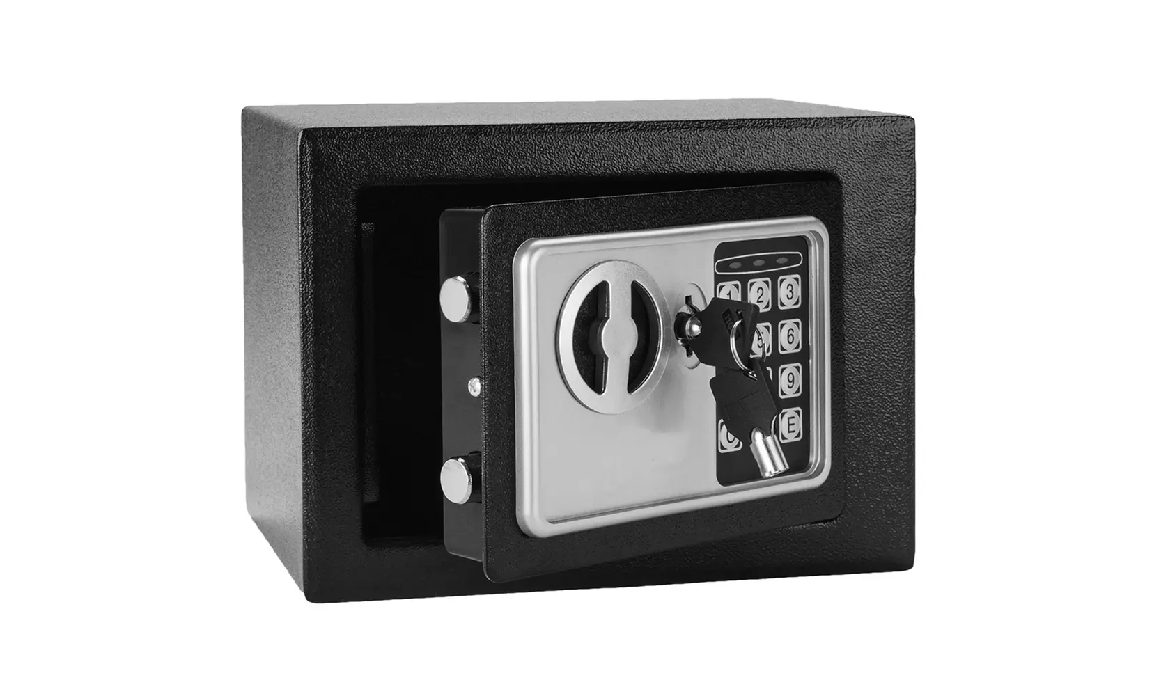 Mini Wall-in Style Electronic Code Metal Steel Box Safe Case Black - Primary Image