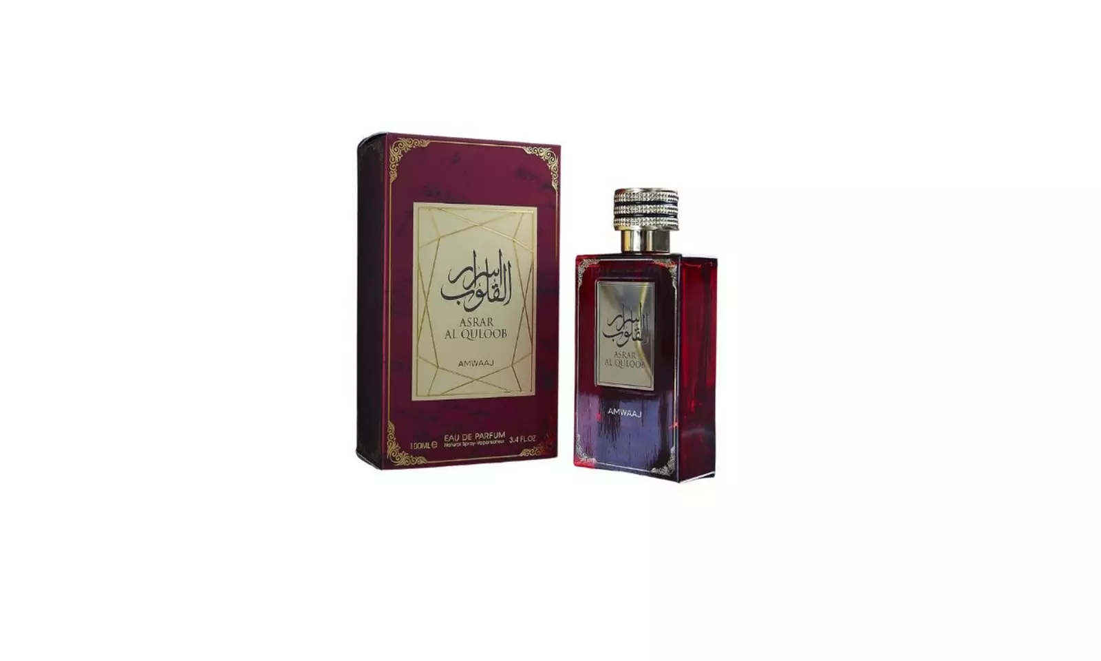 Amwaaj Asrar Al Quloob Eau De Parfum Cologne for Men 3.4 Fl. Oz. - Primary Image