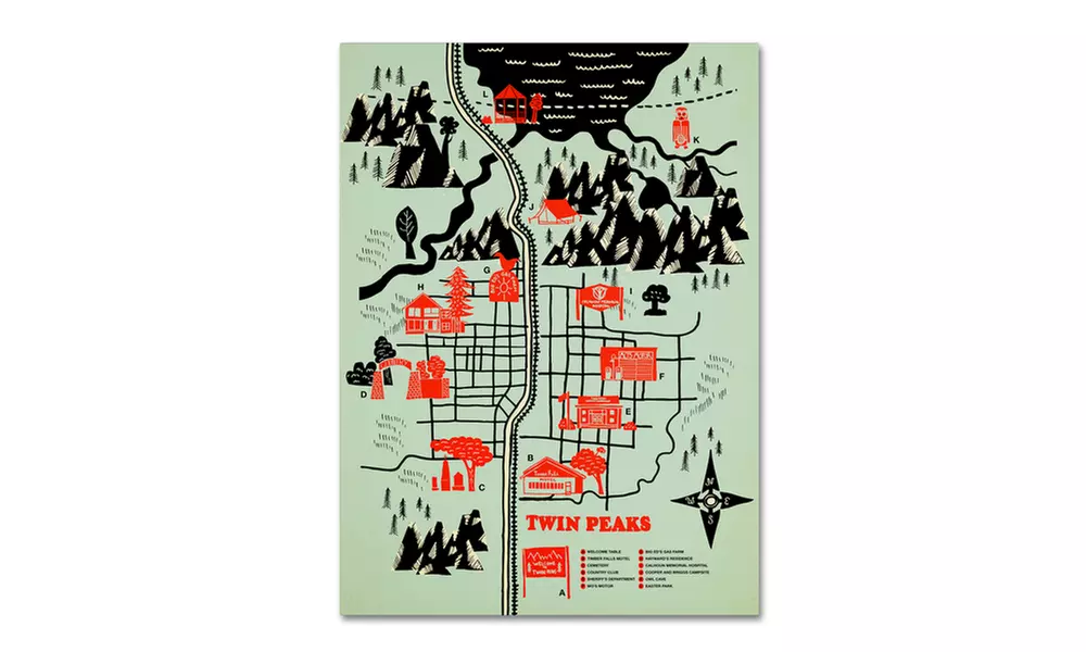 Robert Farkas 'Welcome To Twin Peaks' Canvas Art - Second Medium