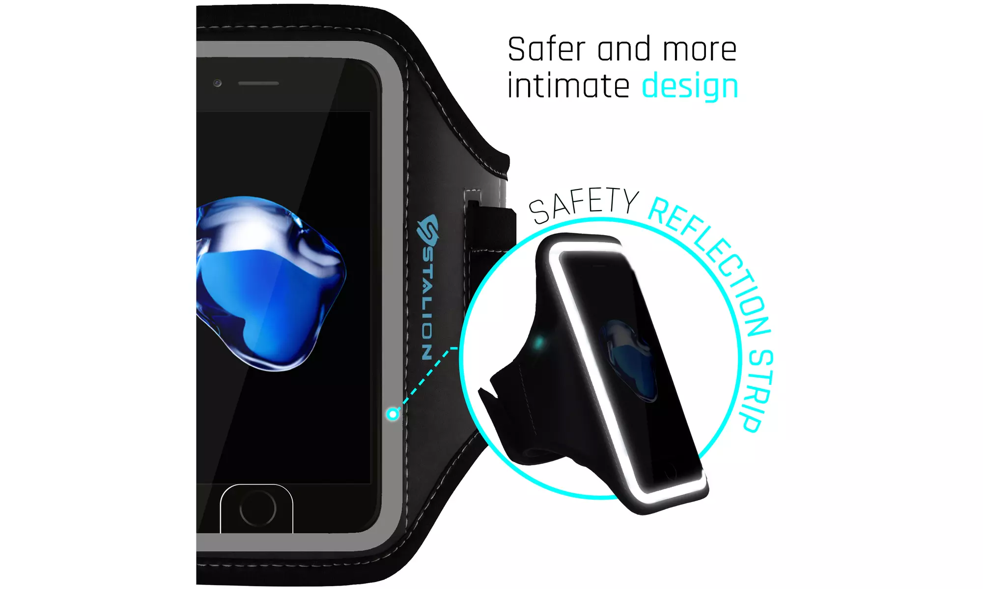 Sports Gym Running Exercise Armband for iPhone 5 5s 6 6s 7 8 - Second Medium