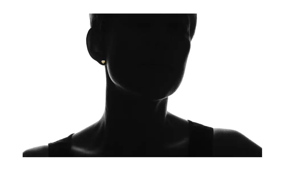 Textured Stud Earring In 14K Gold by Moricci