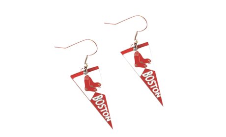 Boston Red Sox Pennant Earring