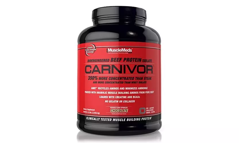 MuscleMeds Carnivor Beef Protein Isolate Powder, Chocolate, 56 Servings, 4.6lbs - Primary Image