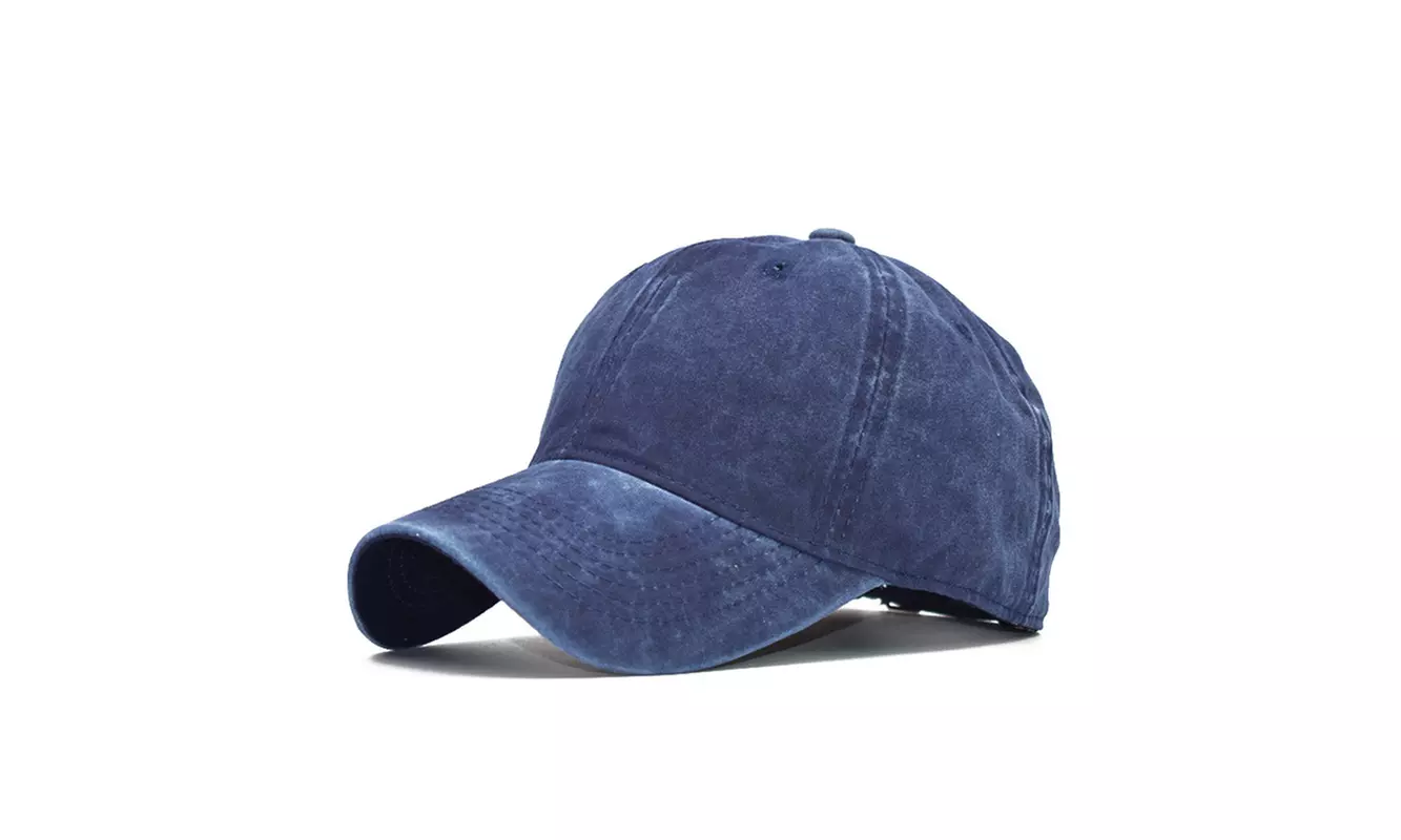 Vintage Washed Distressed Baseball Cap Adjustable Dad-Hat