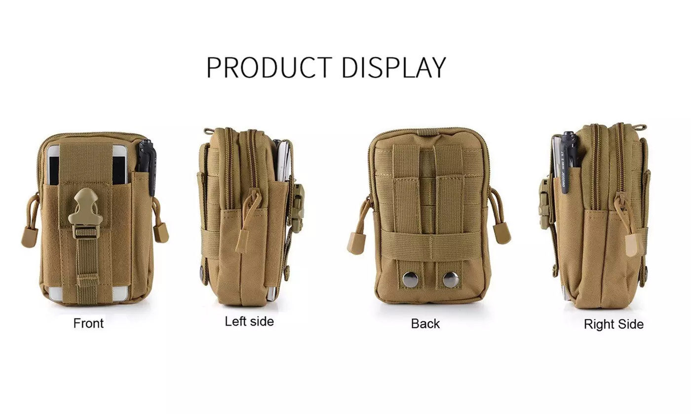 Tactical Pouch Belt Waist Pack Bag Military Waist Phone Pocket