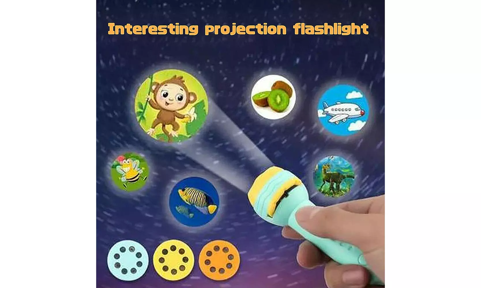  US Slide Projector Flashlight Children's Projection Light Toy 