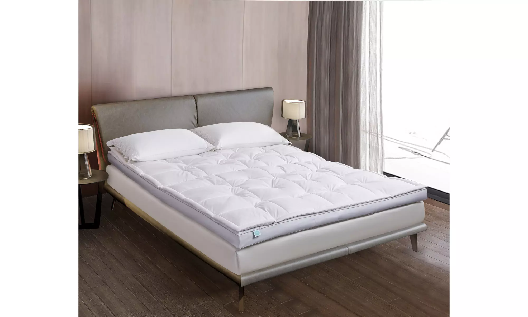 Martha Stewart 3-inch White Down Top Featherbed - Primary Image
