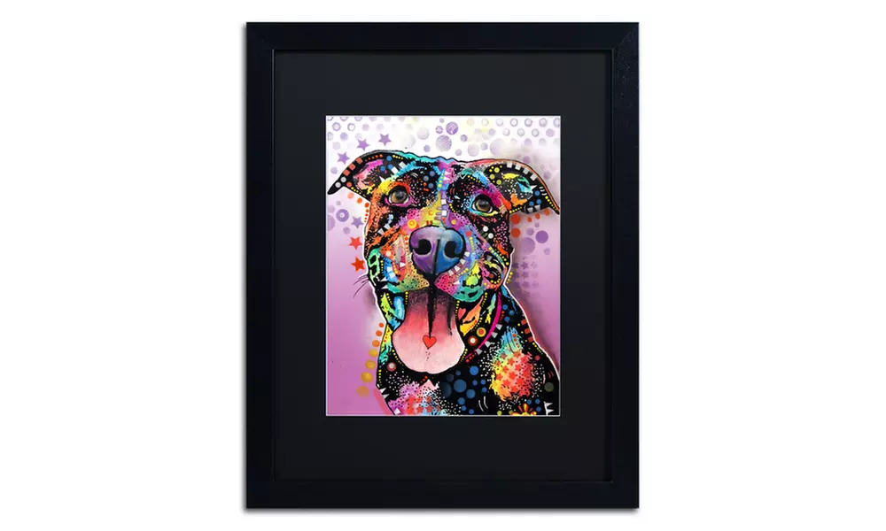 Dean Russo 'Ms Understood' Matted Black Framed Art - Second Medium