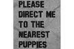 Funny Please Direct Me To Nearest Puppies Long Sleeve Tee - Second Medium