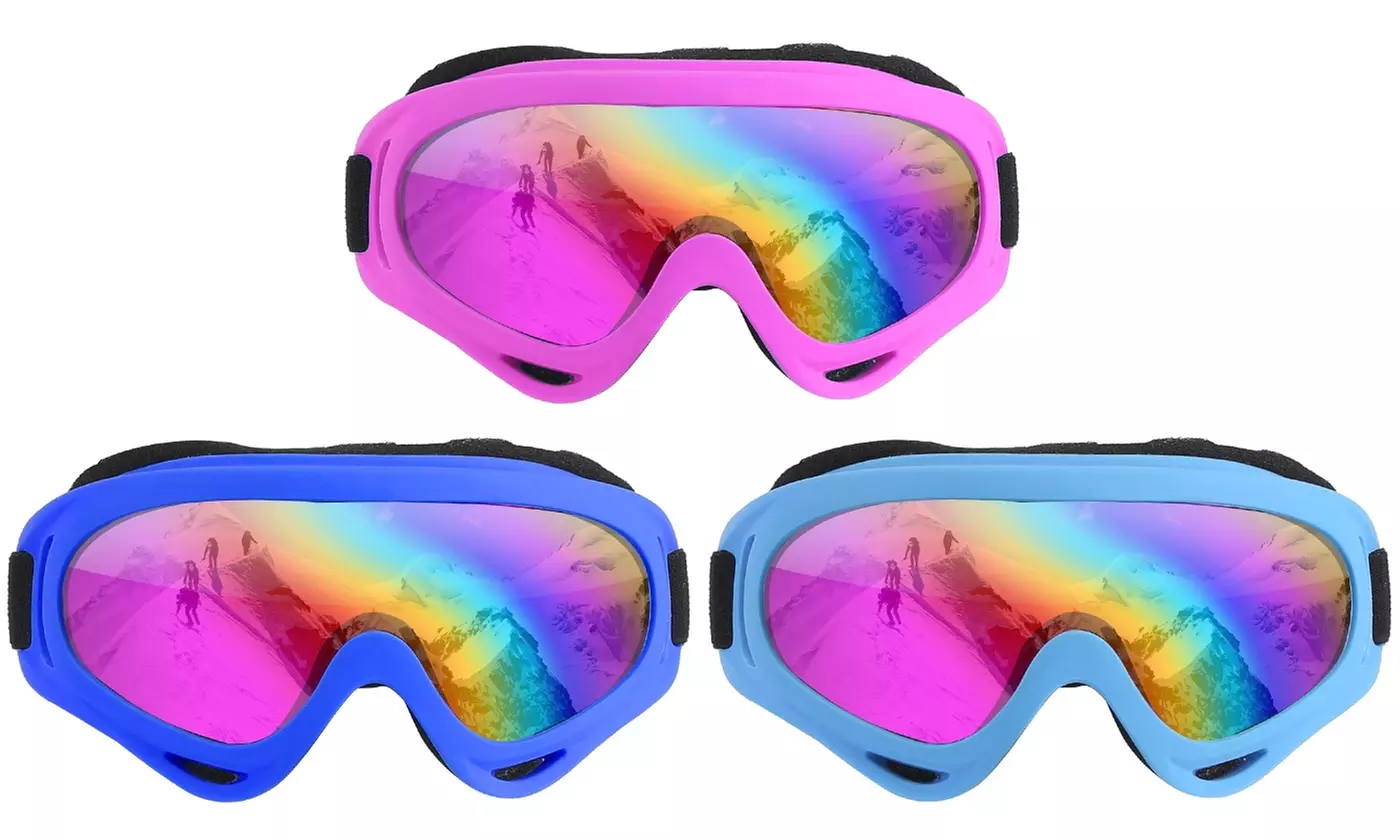 iMounTEK Winter Sports Goggles Snow Ski Snowboard Snowmobile UV Googles (3-Pack) - Second Medium