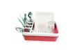 Easy Storage Collapsible Drying Dish Rack Drainer with Cutlery Holder - Second Medium