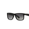 Image 1: Ray-Ban 55mm Justin Wayfarer Sunglasses(Black/Polarized Gradient Grey)
