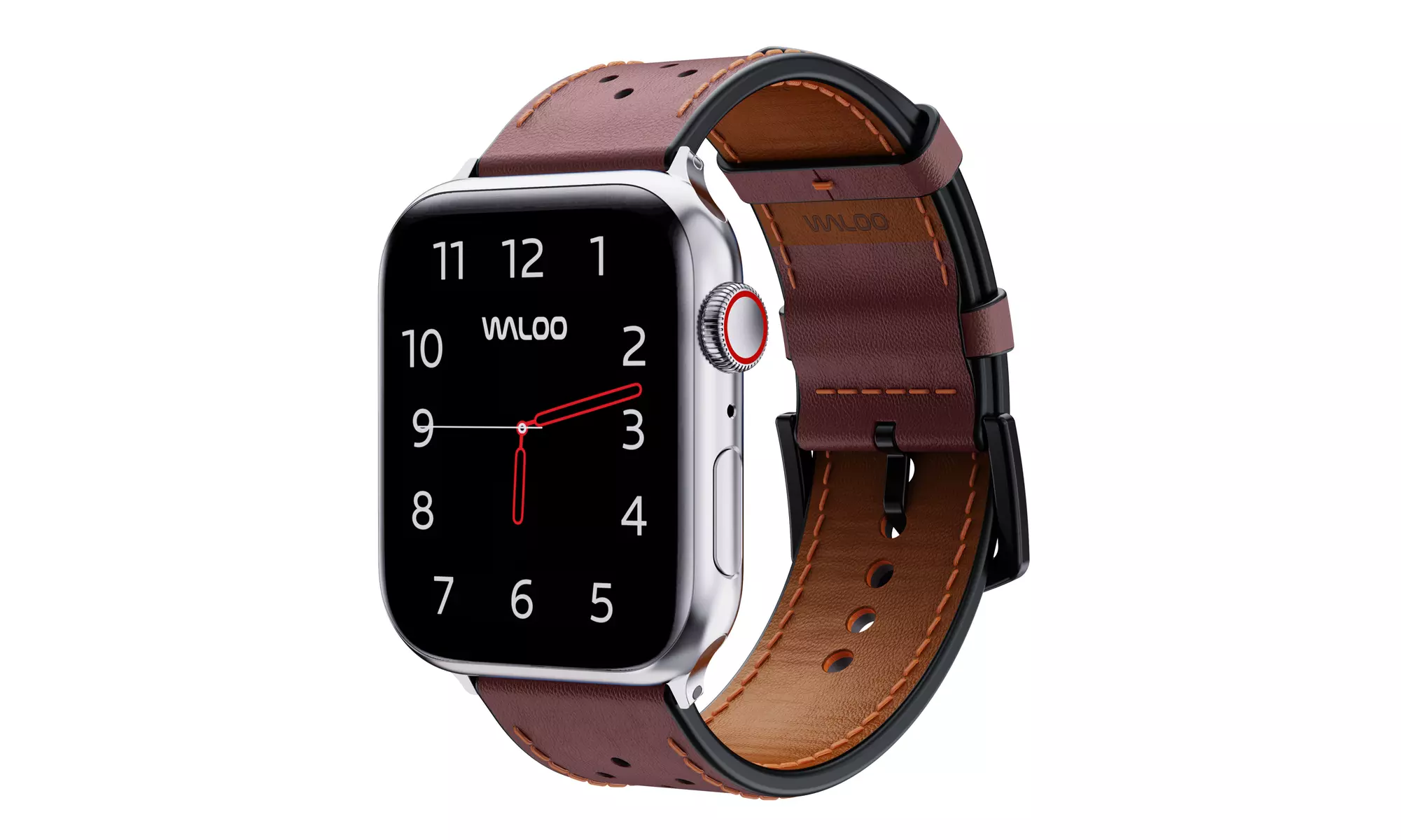Waloo Leather & Metal Replacement Bands for Apple Watch - All Series