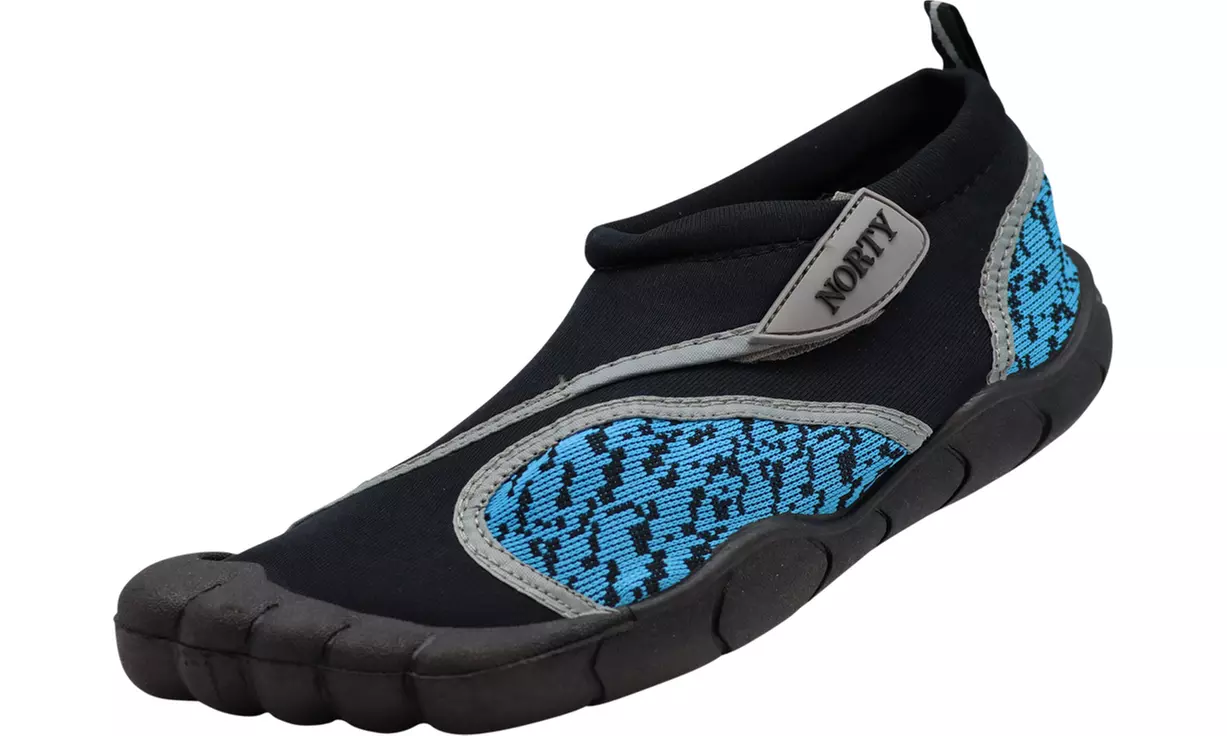 NORTY Mens Aqua Sock Wave Water Shoes - Waterproof Slip-ONS Pool, Beach, Sports - Primary Image