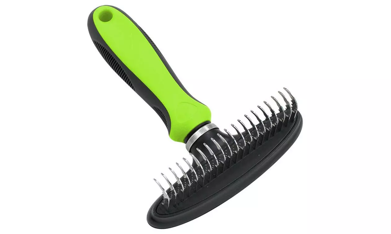 Pet Life Flex Series Undercoat Dematter Grooming Pet Rake - Primary Image