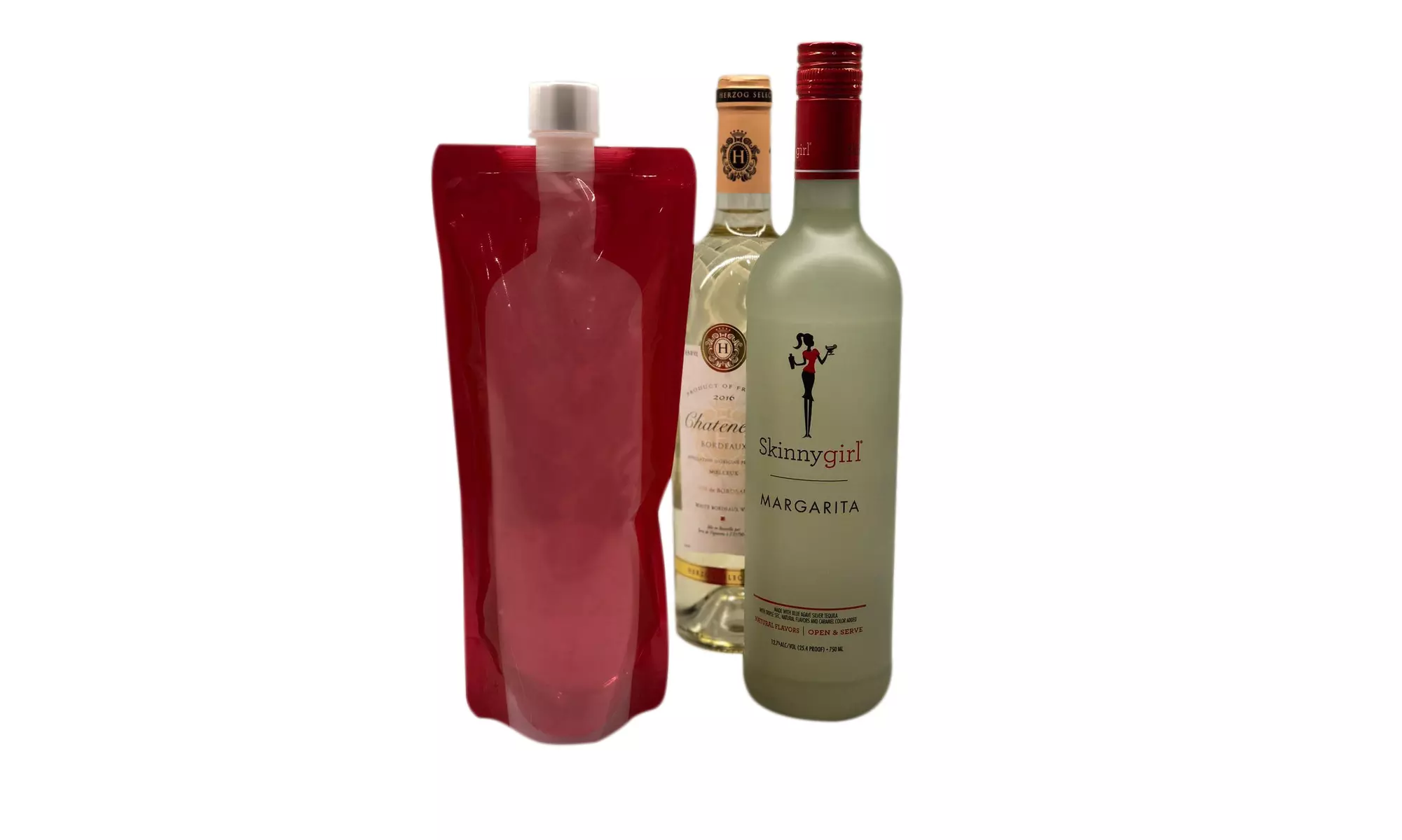  Waloo Wine on The Run Reusable & Foldable Wine Flask 