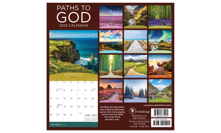 January 2024December 2024 Mini Wall Calendar Groupon