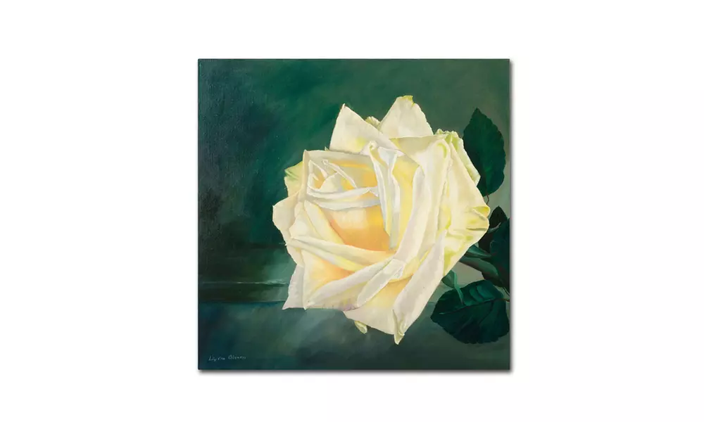 Lily van Bienen 'A Rose is a Rose 1' Canvas Art - Second Medium