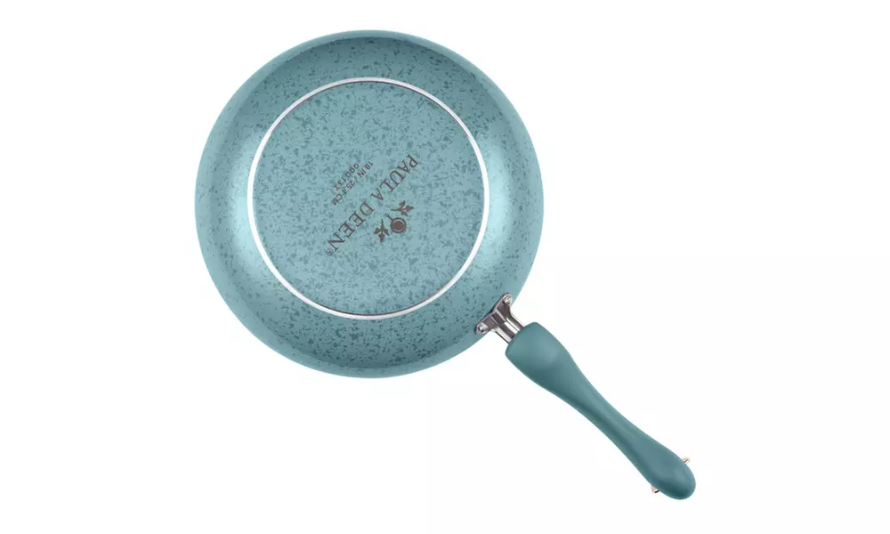 Paula Deen Signature Porcelain Nonstick 12in Deep Skillet Aqua Speckle - Second Medium