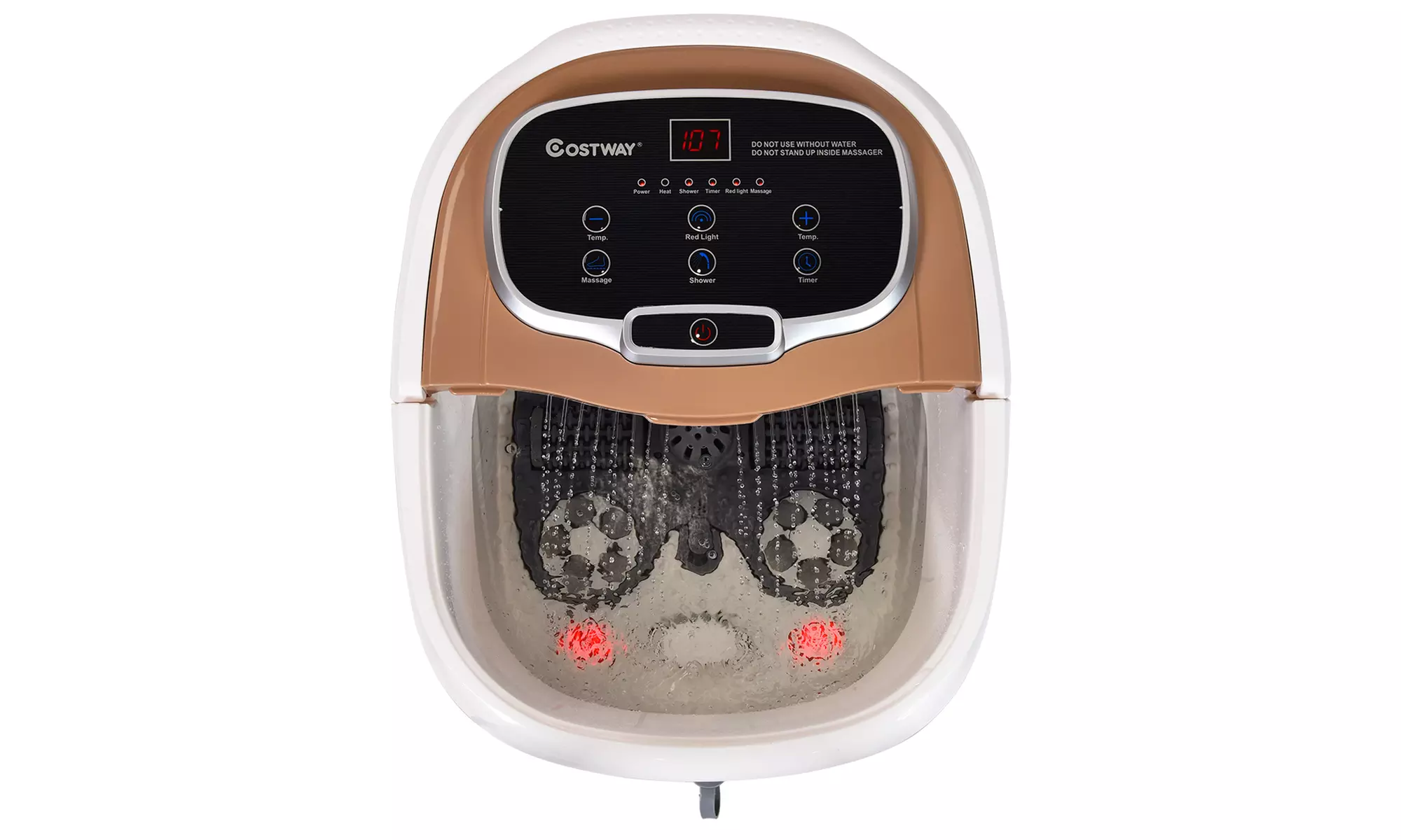 Costway Portable Foot Spa Bath Motorized Massager Electric Feet Salon Tub,Shower - Primary Image
