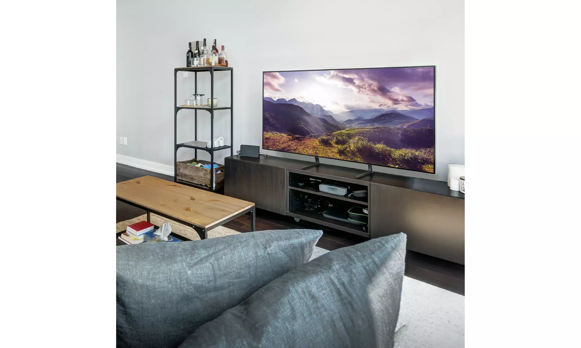 ProMounts Large Flat Tabletop TV Stand Mount Brackets for 13in-72inch TVs - Second Medium
