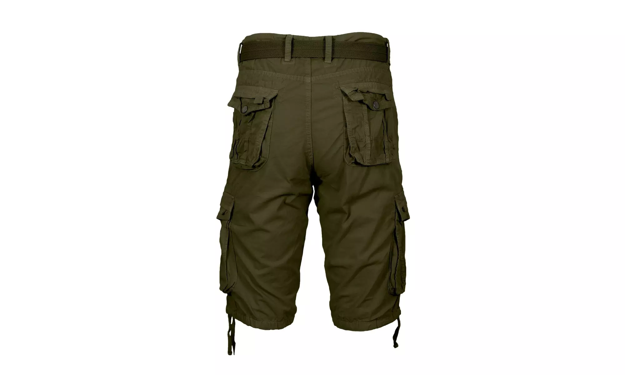 Men's Distressed Cotton Cargo Belted Shorts (Sizes, 30-42)