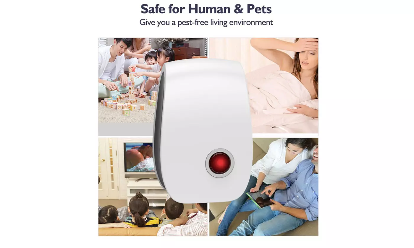 6Pcs Ultrasonic Electronic Pest Repeller Bug Cockroach Mouse Killer