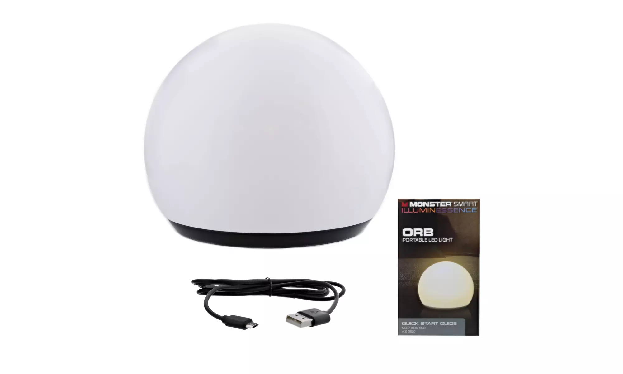 Monster Smart Portable LED Light Orb, 7 Inch, Voice Control, Mobile App Control - Image 7