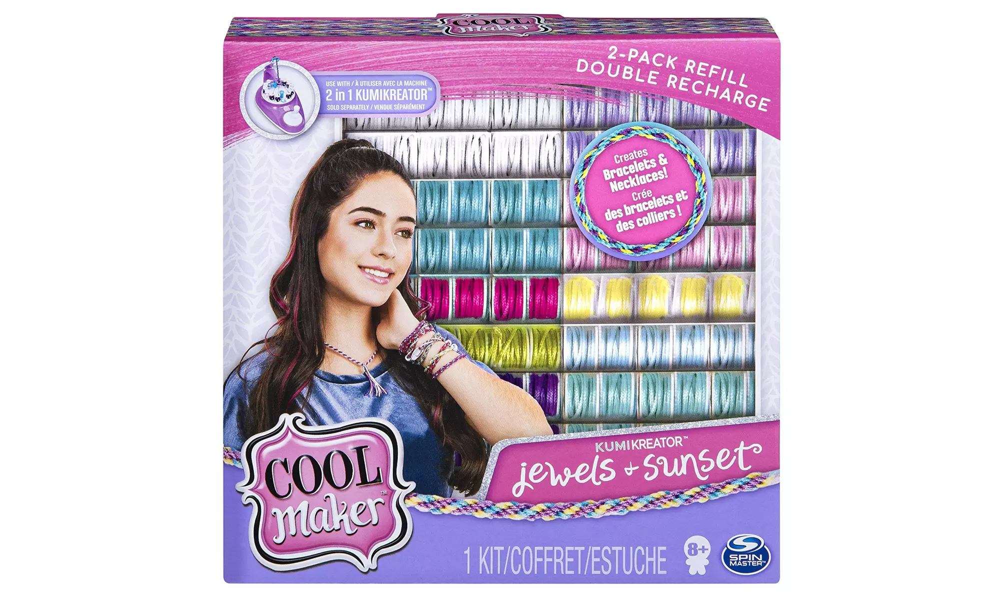 Cool Maker, Kumikreator Sunset & Jewels Fashion Pack 2 Pack Refill - Primary Image