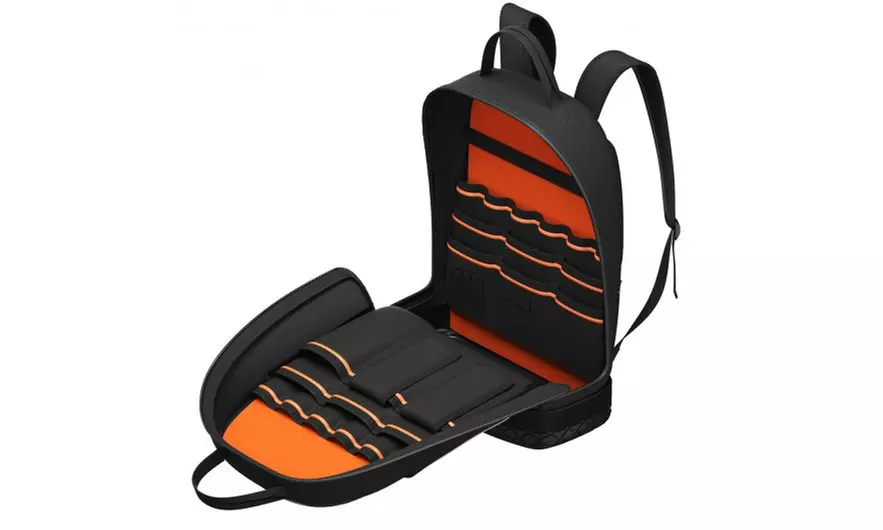 Tool Backpack Heavy Duty Jobsite Tool Bag with Pockets - Primary Image