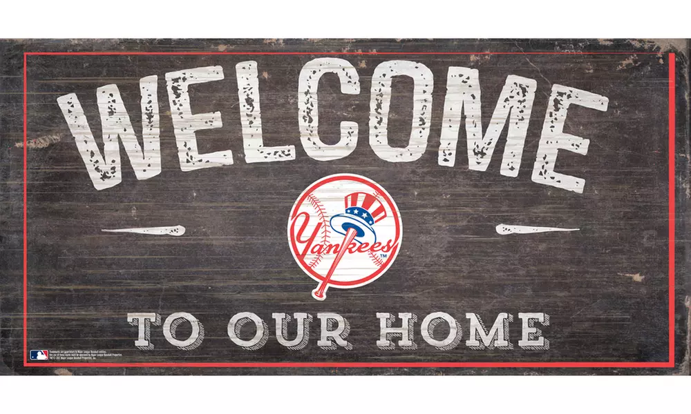 MLB Distressed Welcome Sign  - Second Medium