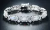 Fire Opal Alternating Butterfly Tennis Bracelet by Peermont