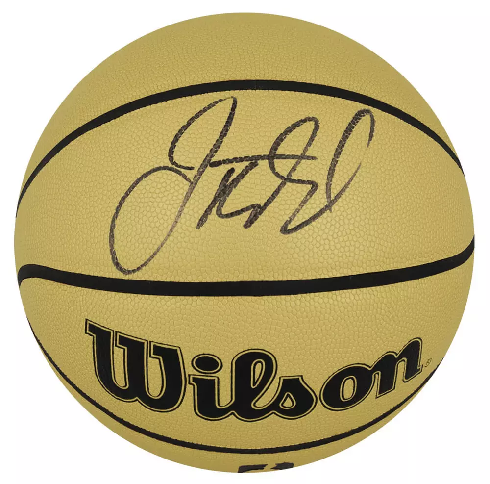 Jason Kidd Signed Wilson Gold NBA Full Size Basketball - Primary Image