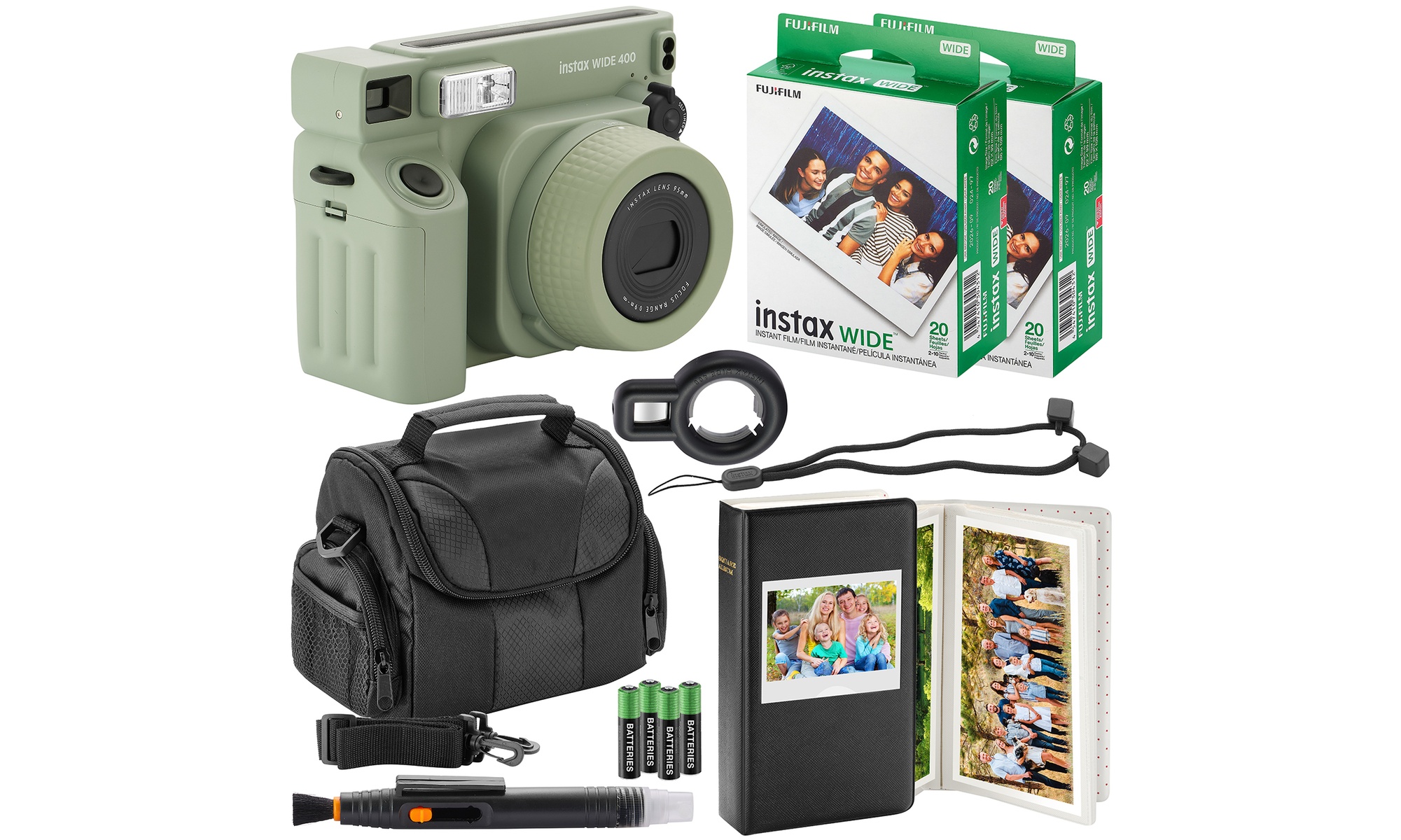 Fujifilm Instax Wide 400 Instant Camera Camera Case Photo Album 40 Photo Prints