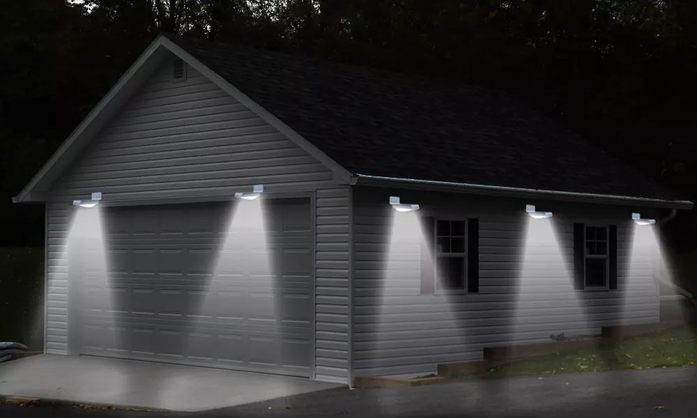 Solar Power LED Motion Sensor Light (1-, 2-, or 4-Pack) - Primary Image