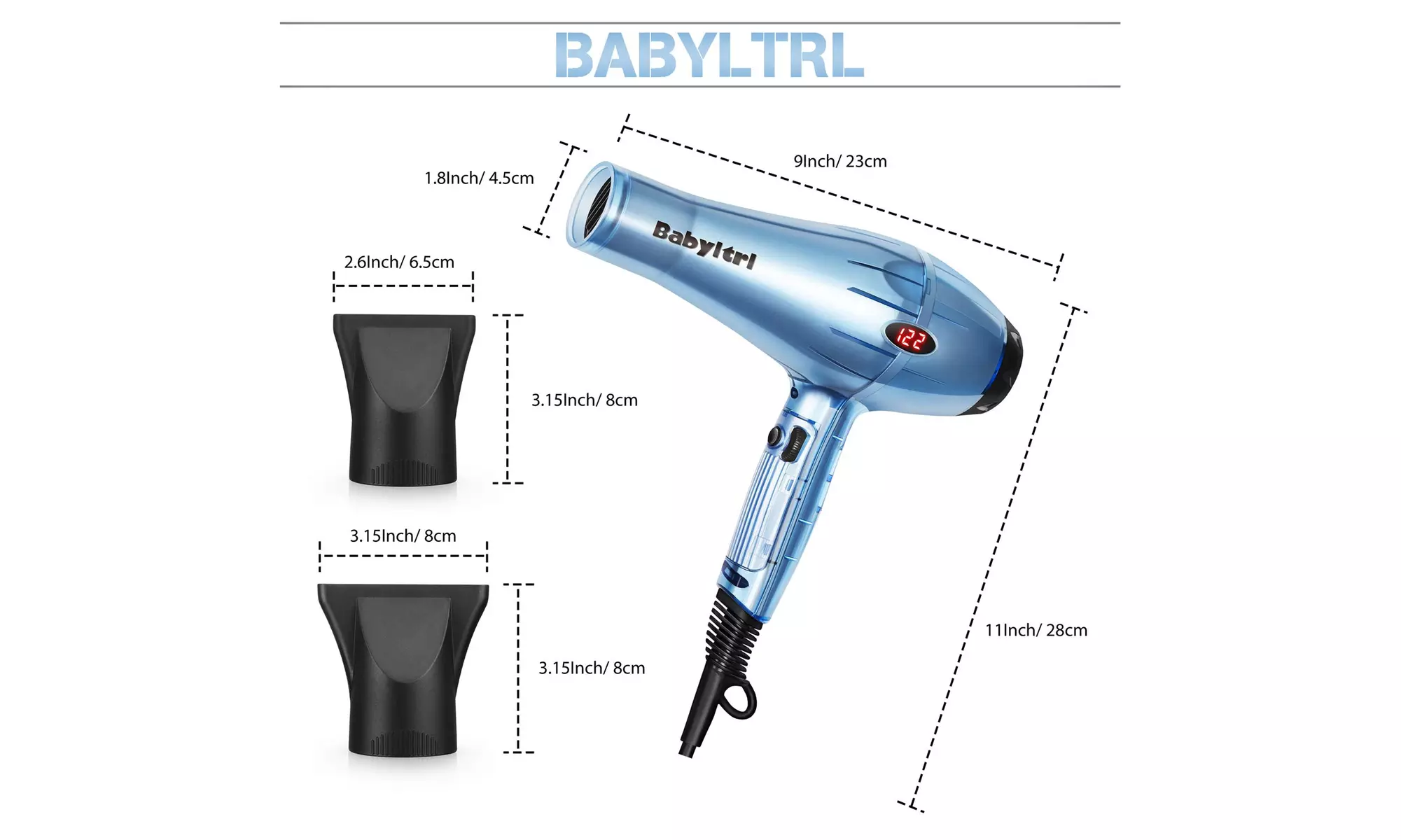 1875W hair dryer, negative ion professional hair dryer - Second Medium