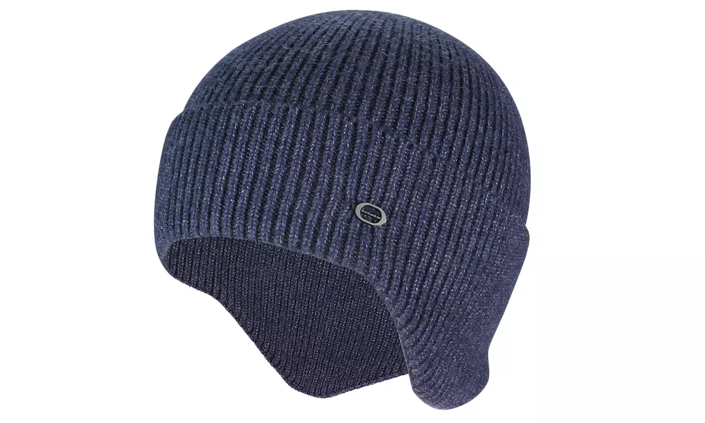 Winter Warm Fleece Lined Knit Beanie Earflap Hat Cap