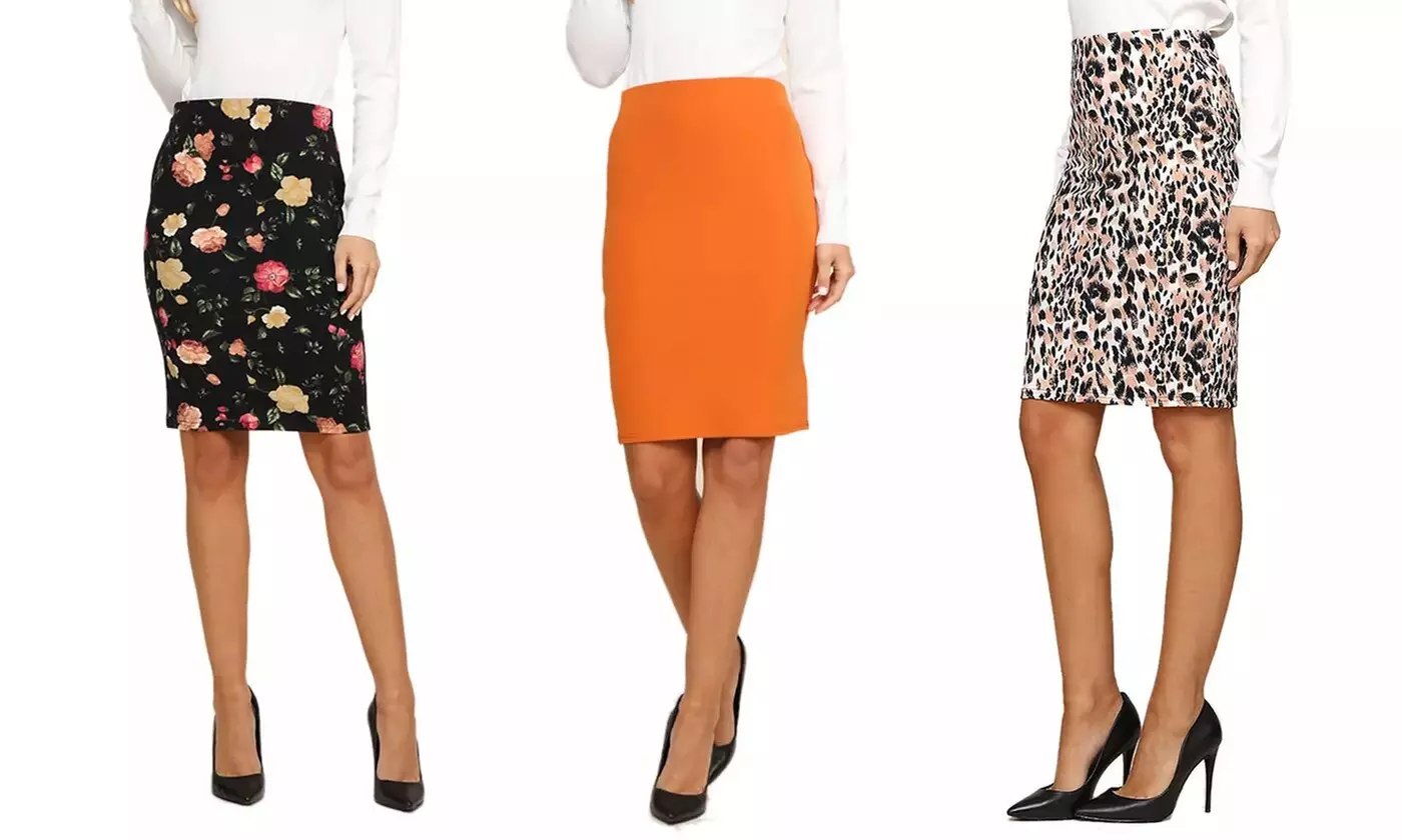 Doublju Bodycon Mini Skirt. Plus Size Available. - Primary Image