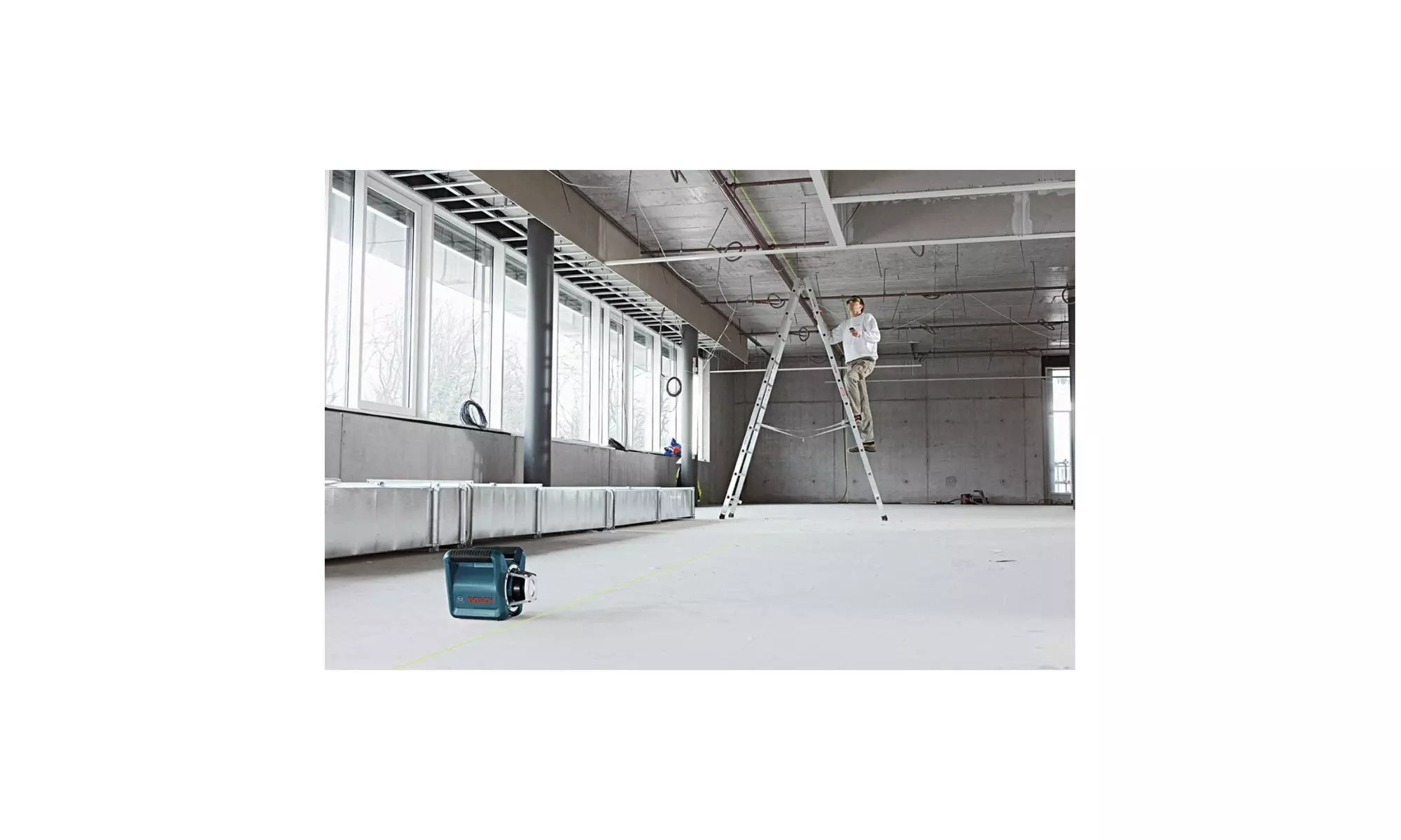 Bosch Self-Leveling Green-Beam Rotary Laser with Layout Beam (Blue) (Renewed) - Second Medium