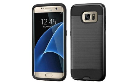 For Samsung Galaxy S7 Edge Insten Hard Hybrid Rubber Coated...