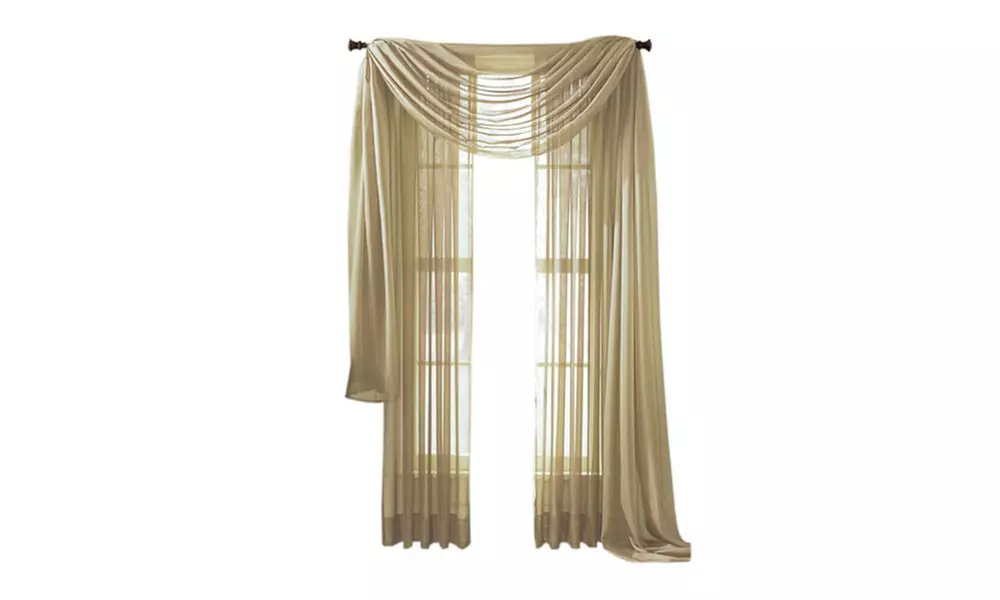 Moshells Home Decor 90" Sheer Curtain Panel - Primary Image