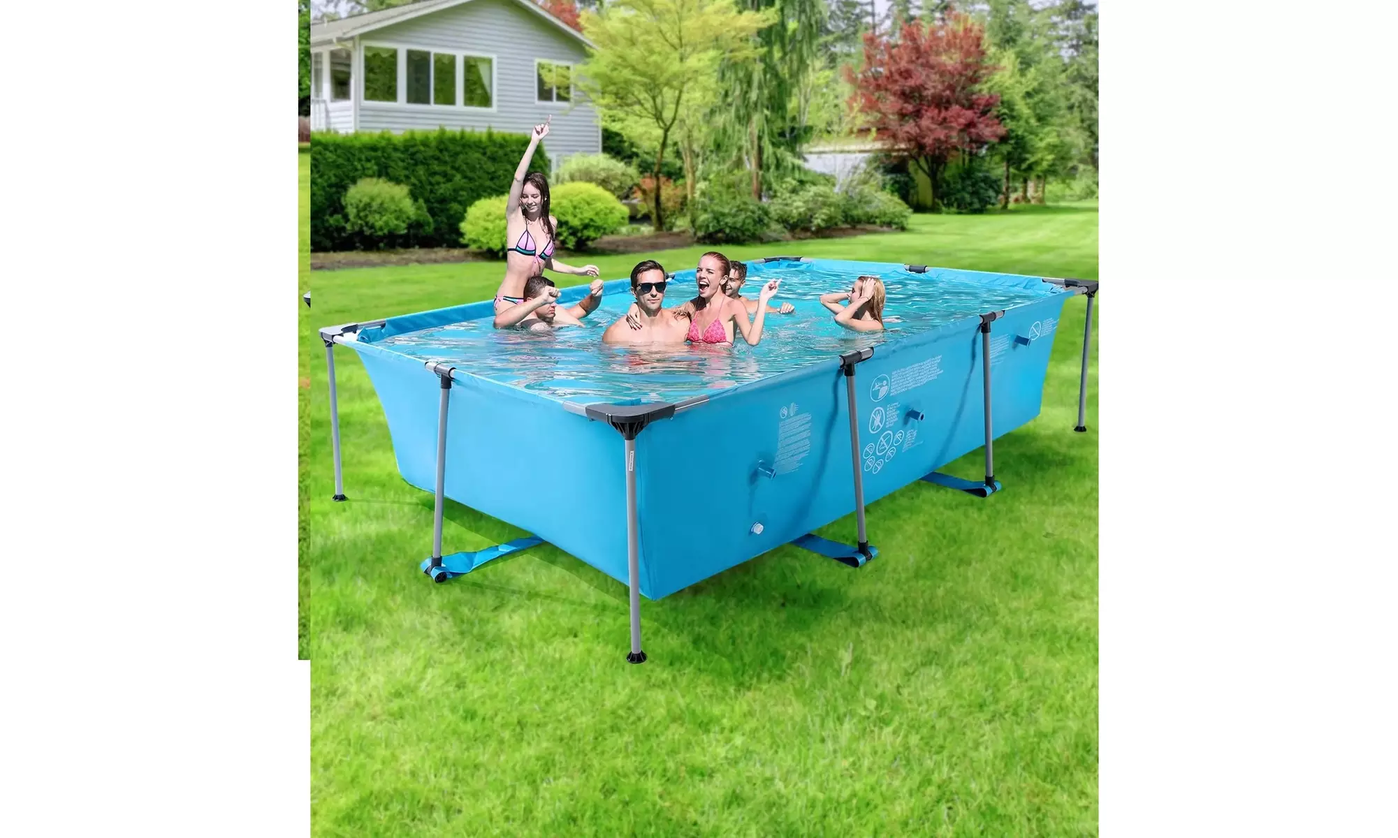 10FT Swimming Pool Kids Above Ground Swimming Pool Metal Framed - Second Medium