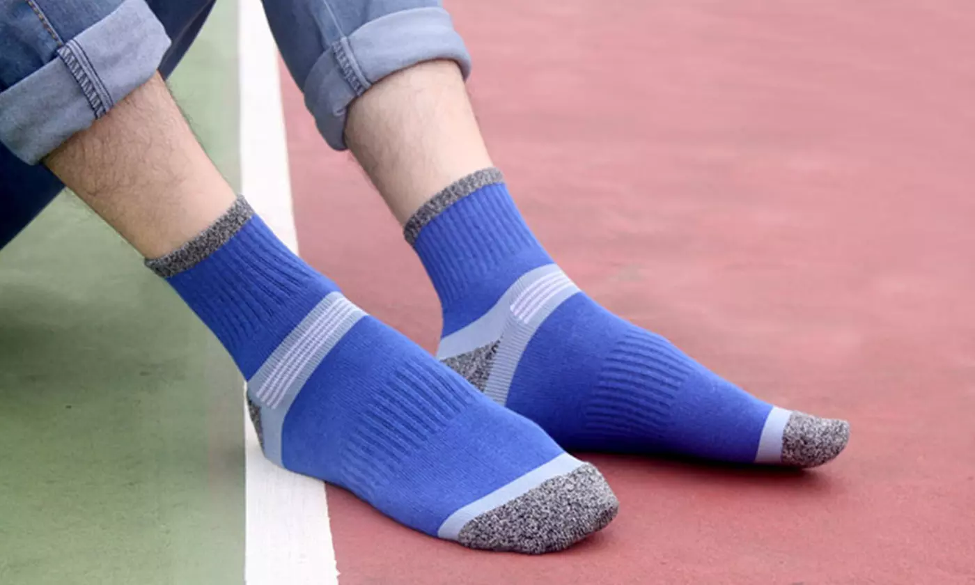 Men's Cotton Athletic Quarter Crew Socks (3 or 6 Pairs)