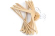 Clutter Mate - Set of 20 - Premium Finished Dark Walnut Wood Hangers - Second Medium