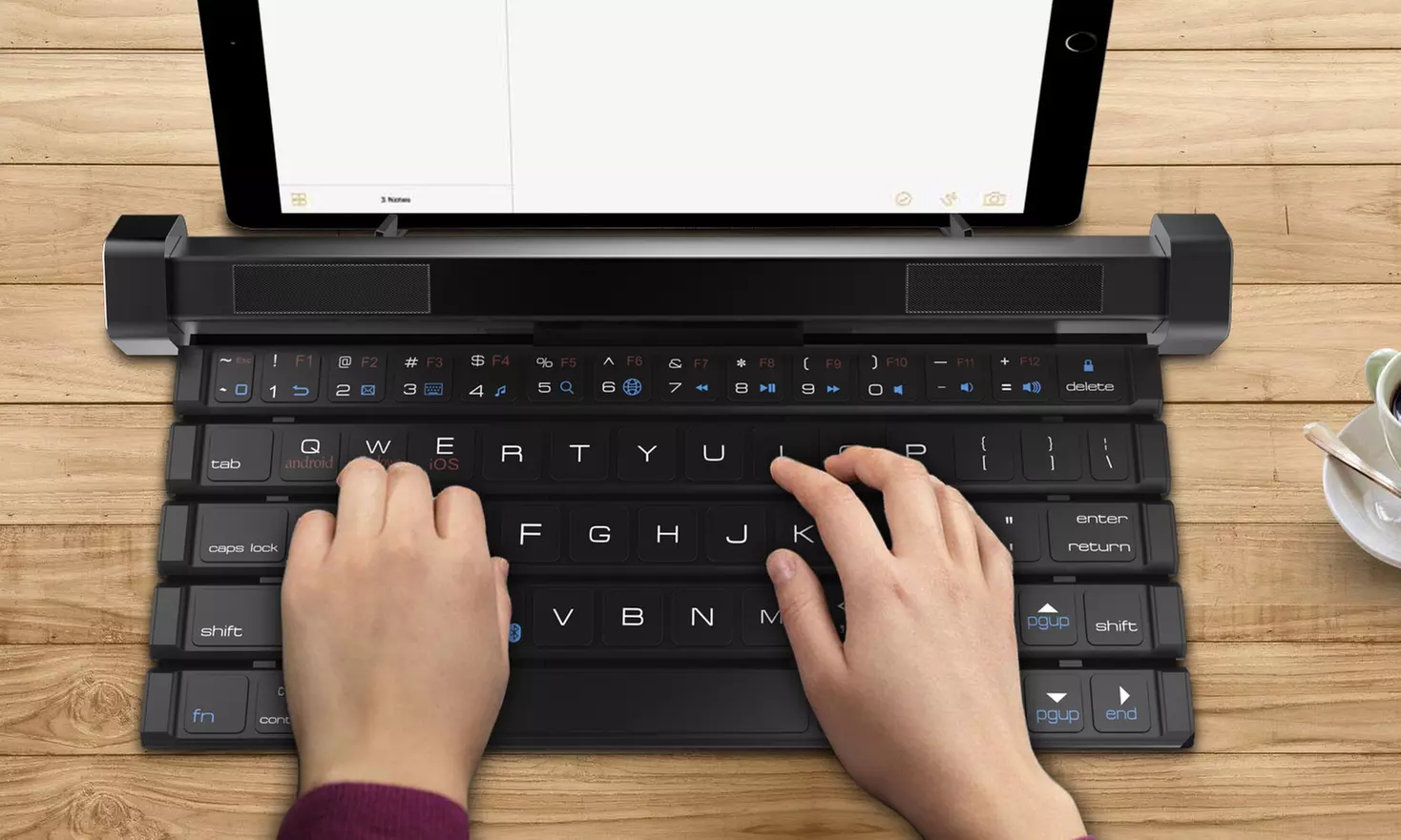 Ivomax Portable Roll-Up Wireless Keyboard and Speaker - Second Medium