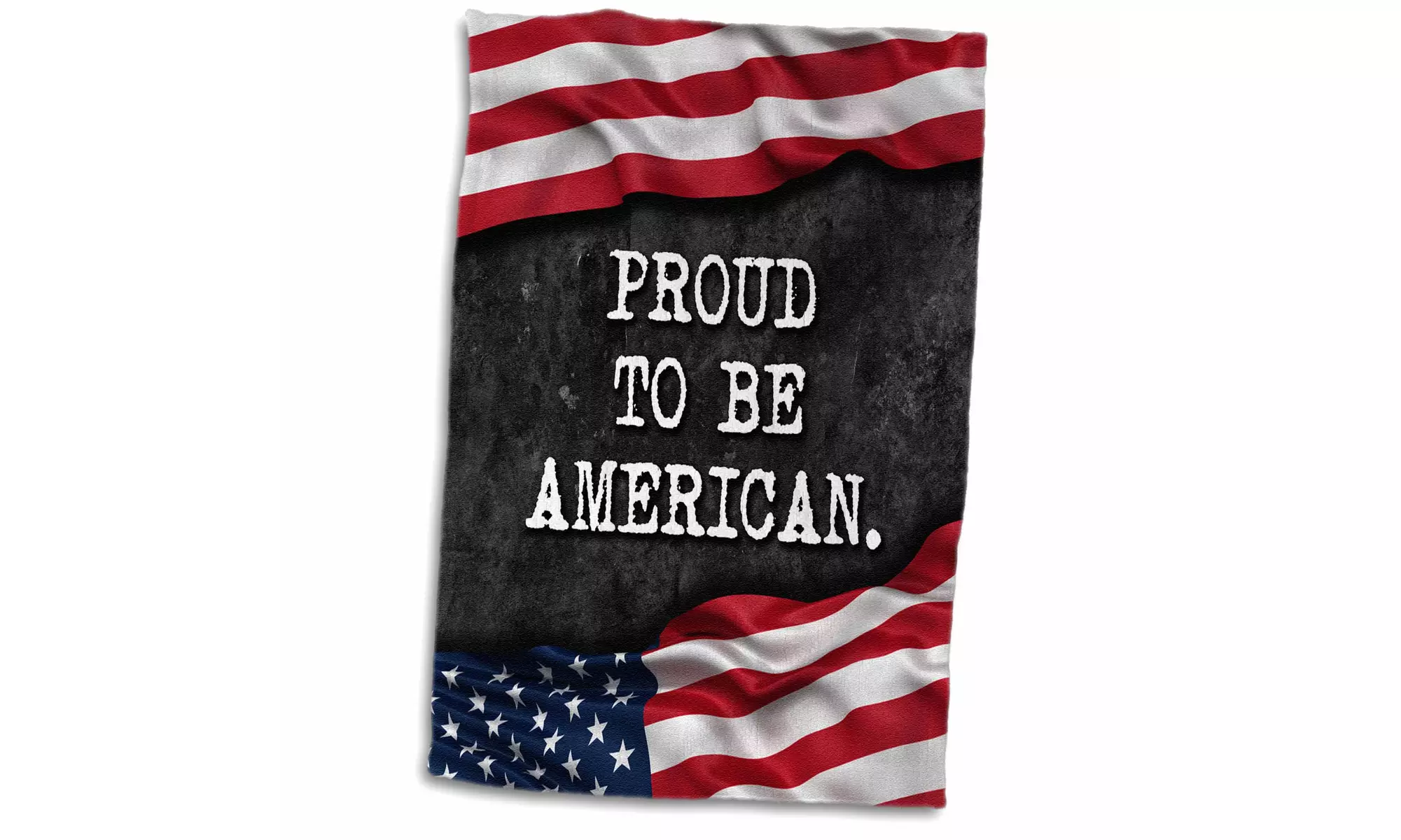  Towel - Proud to be American. Patriotic quote. - 15 by 22-inches  - Primary Image
