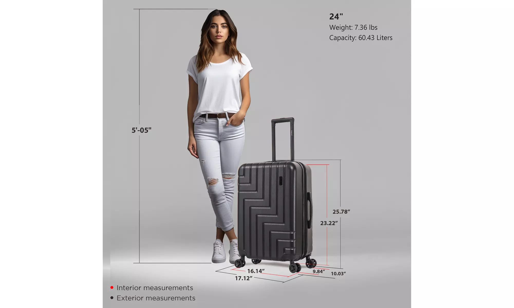 DUKAP Zahav Lightweight Hardside Spinner Luggage