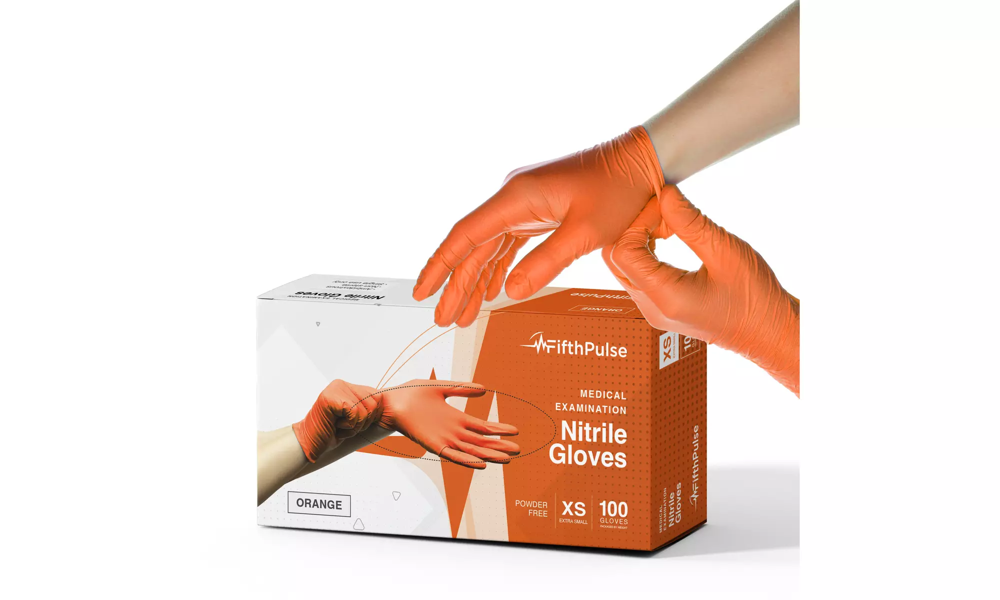 Fifth Pulse Nitrile Exam Latex Free & Powder Free Gloves - Box of 100
