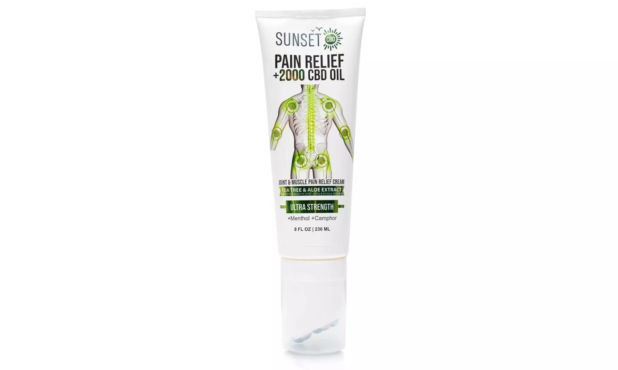 Sunset CBD Pain Relief Cream with Organic CBD & Menthol